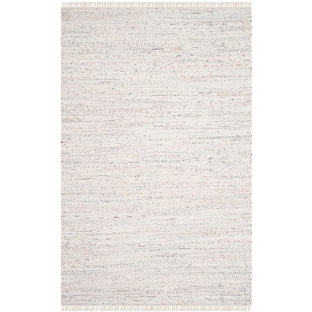 Safavieh Contemporary Rag Round Area Rug, Ivory & Multi Color - 9 x 9 ft. RAR121G-9R